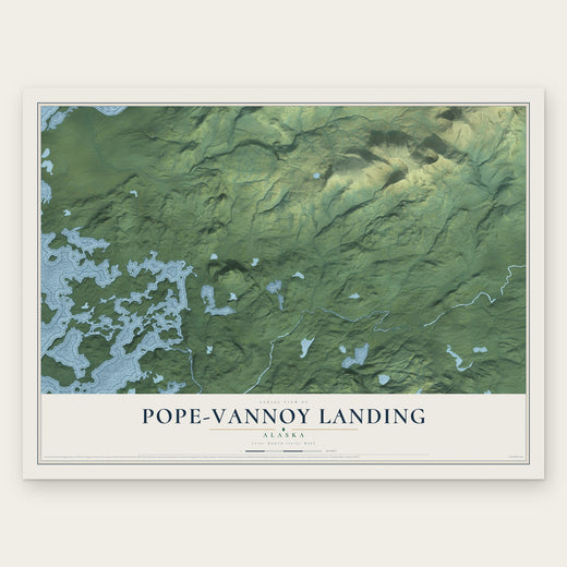 Pope-Vannoy Landing, Alaska map print, the full design