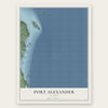 Port Alexander, Alaska map print, the full design