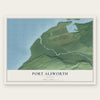 Port Alsworth, Alaska map print, the full design