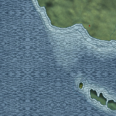Close-up of the map of Port Protection, Alaska print showing street and building detail