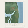 Russian Mission, Alaska map print, the full design