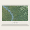 Salcha, Alaska map print, the full design