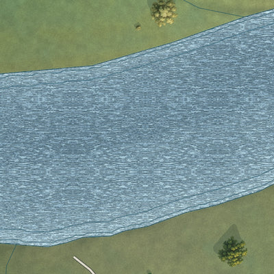 Close-up of the map of Scammon Bay, Alaska print showing street and building detail