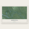 Skwentna, Alaska map print, the full design