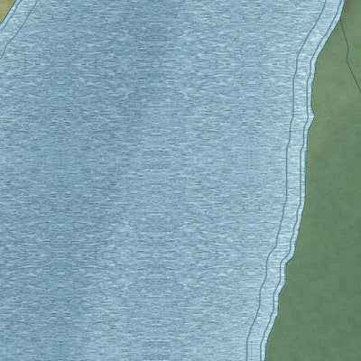Close-up of the map of Stony River, Alaska print showing street and building detail