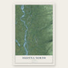 Susitna North, Alaska map print, the full design