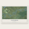 Tanacross, Alaska map print, the full design