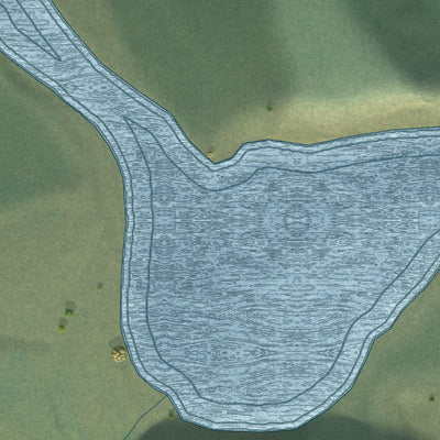 Close-up of the map of Tazlina, Alaska print showing street and building detail