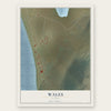 Wales, Alaska map print, the full design
