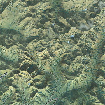 Close-up of the map of Willow, Alaska print showing street and building detail