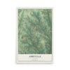 Map of Abbeville, Alabama, 12 x 18 inch unframed archival matte print