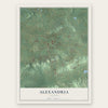 Alexandria, Alabama map print, the full design