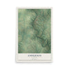 Map of Anderson, Alabama, 12 x 18 inch unframed archival matte print
