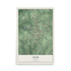 Map of Arab, Alabama, 12 x 18 inch unframed archival matte print