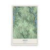Map of Arley, Alabama, 12 x 18 inch unframed archival matte print