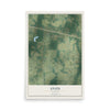 Map of Avon, Alabama, 12 x 18 inch unframed archival matte print