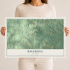 Map of Bakerhill, Alabama, 12 x 18 inch unframed archival matte print