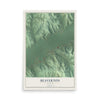 Map of Beaverton, Alabama, 12 x 18 inch unframed archival matte print