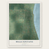 Belle Fontaine, Alabama map print, the full design