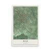 Map of Boaz, Alabama, 12 x 18 inch unframed archival matte print