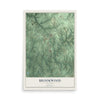 Map of Brookwood, Alabama, 12 x 18 inch unframed archival matte print