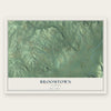 Broomtown, Alabama map print, the full design