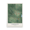 Map of Carrollton, Alabama, 12 x 18 inch unframed archival matte print