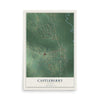 Map of Castleberry, Alabama, 12 x 18 inch unframed archival matte print