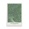 Map of Childersburg, Alabama, 12 x 18 inch unframed archival matte print