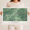 Map of Citronelle, Alabama, 12 x 18 inch unframed archival matte print