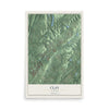 Map of Clay, Alabama, 12 x 18 inch unframed archival matte print