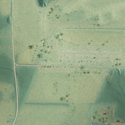 Second close-up of the map of Clayhatchee, Alabama print showing more streets and buildings