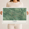 Map of Coker, Alabama, 12 x 18 inch unframed archival matte print