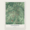 Cottondale, Alabama map print, the full design