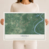 Map of Creola, Alabama, 12 x 18 inch unframed archival matte print