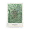 Map of Cullman, Alabama, 12 x 18 inch unframed archival matte print