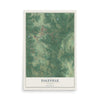 Map of Daleville, Alabama, 12 x 18 inch unframed archival matte print