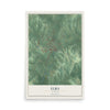 Map of Elba, Alabama, 12 x 18 inch unframed archival matte print