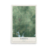 Map of Elberta, Alabama, 12 x 18 inch unframed archival matte print