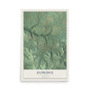 Map of Eldridge, Alabama, 12 x 18 inch unframed archival matte print
