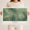 Map of Elkmont, Alabama, 12 x 18 inch unframed archival matte print