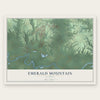Emerald Mountain, Alabama map print, the full design