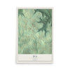 Map of Eva, Alabama, 12 x 18 inch unframed archival matte print