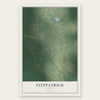 Fitzpatrick, Alabama map print, the full design