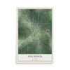 Map of Five Points, Alabama, 12 x 18 inch unframed archival matte print