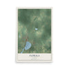 Map of Florala, Alabama, 12 x 18 inch unframed archival matte print