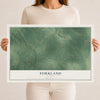 Map of Forkland, Alabama, 12 x 18 inch unframed archival matte print