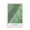 Map of Fort Payne, Alabama, 12 x 18 inch unframed archival matte print
