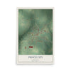 Map of Frisco City, Alabama, 12 x 18 inch unframed archival matte print