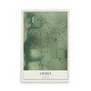 Map of Grimes, Alabama, 12 x 18 inch unframed archival matte print